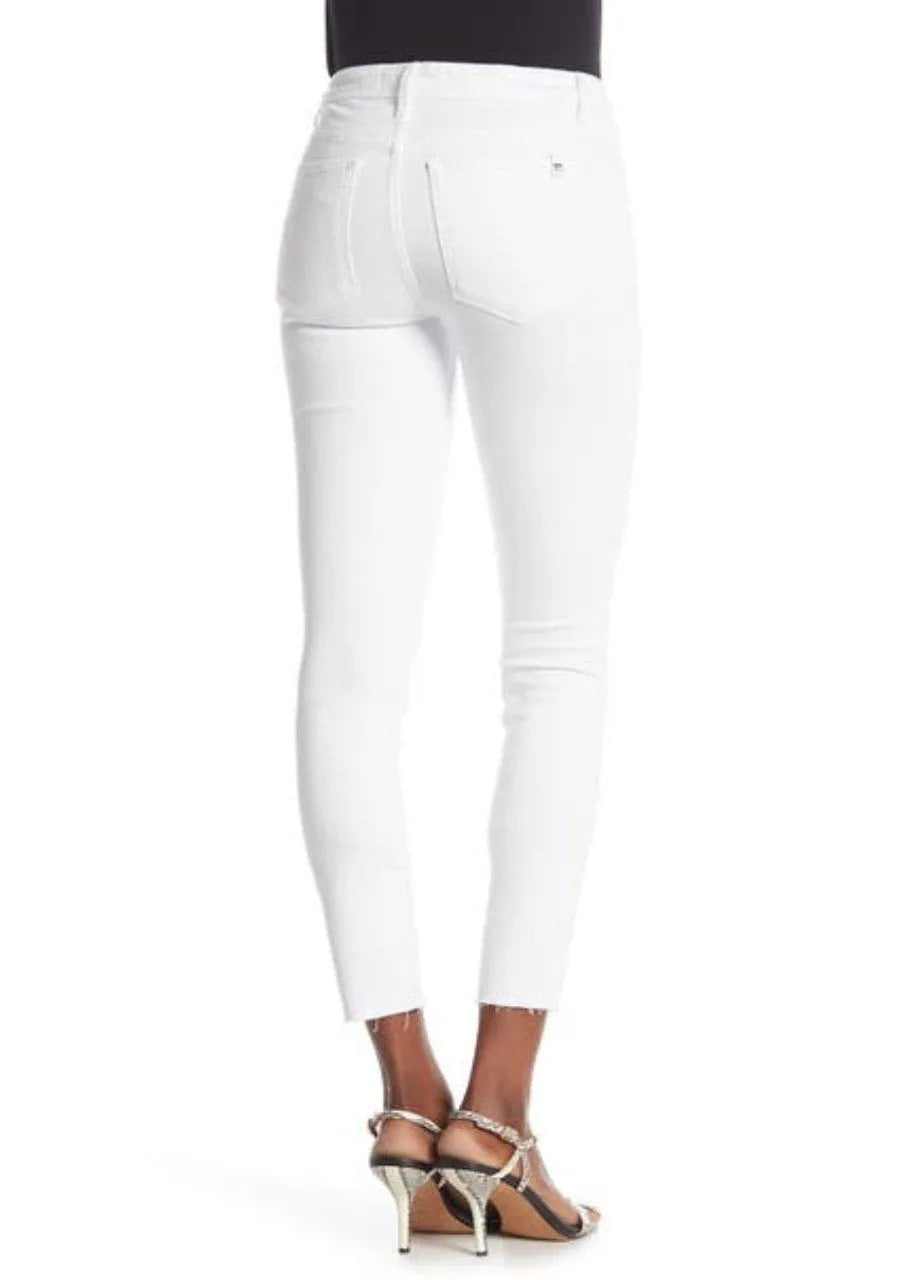 WHITE HIGH RISE SKINNY ANKLE CUT HEM - JOE´S JEANS
