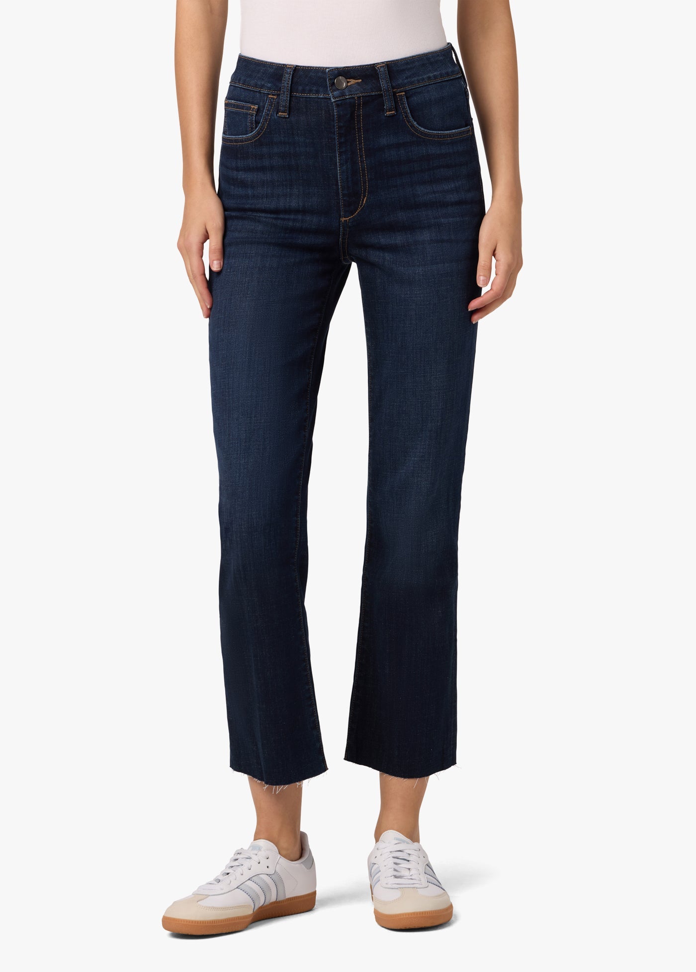 HIGH RISE CROP BOOT + CUT HEM