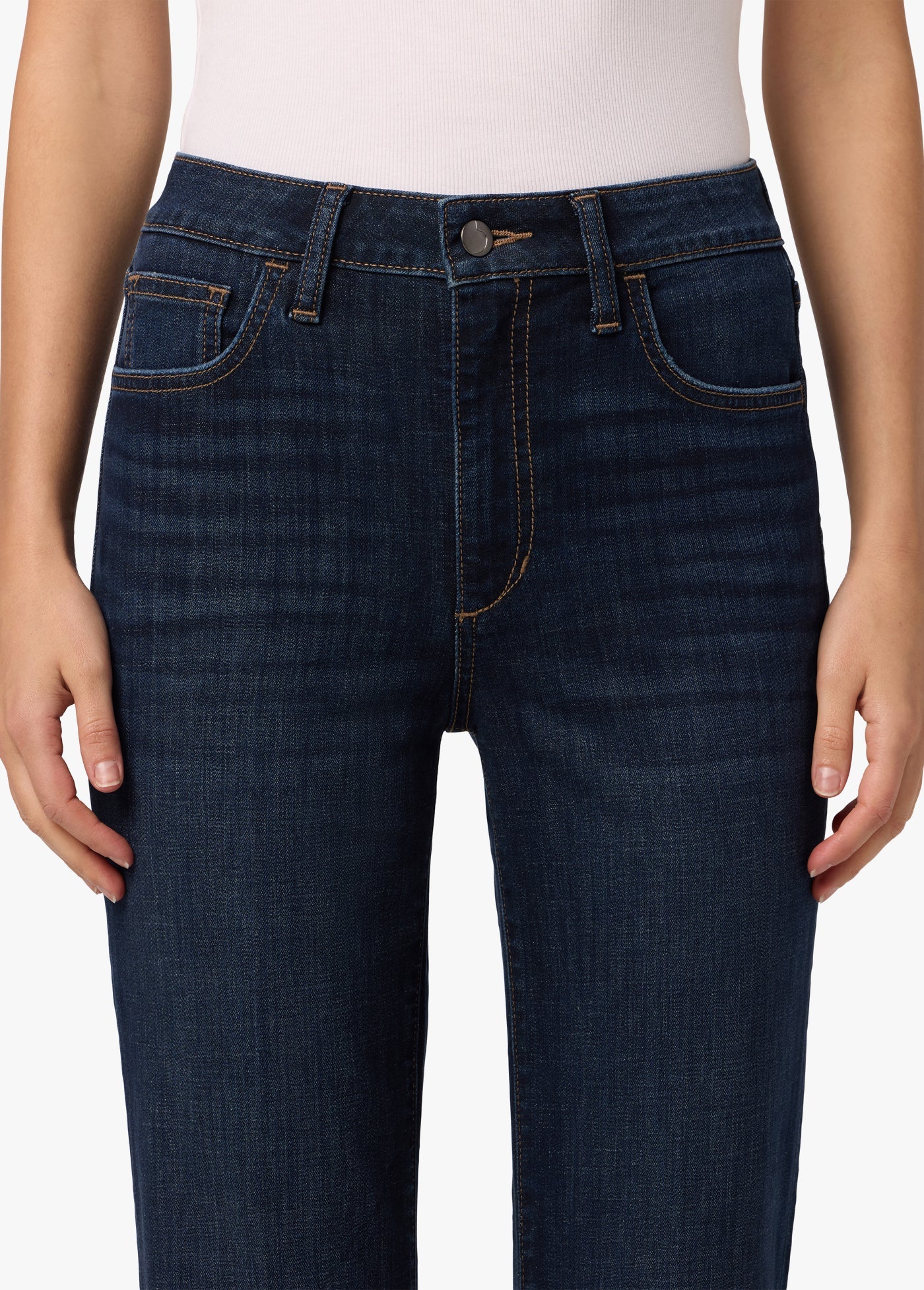 HIGH RISE CROP BOOT + CUT HEM