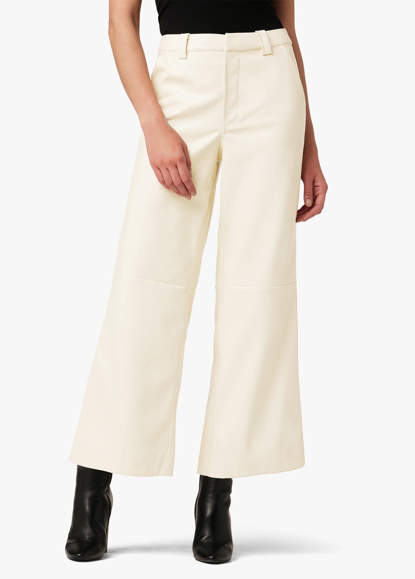 THE MIA VEGAN LEATHER CROP TROUSER