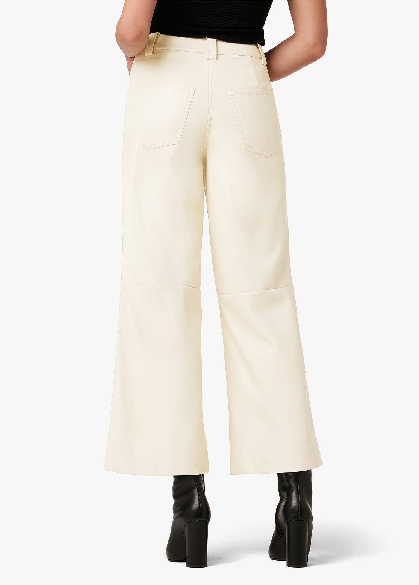 THE MIA VEGAN LEATHER CROP TROUSER