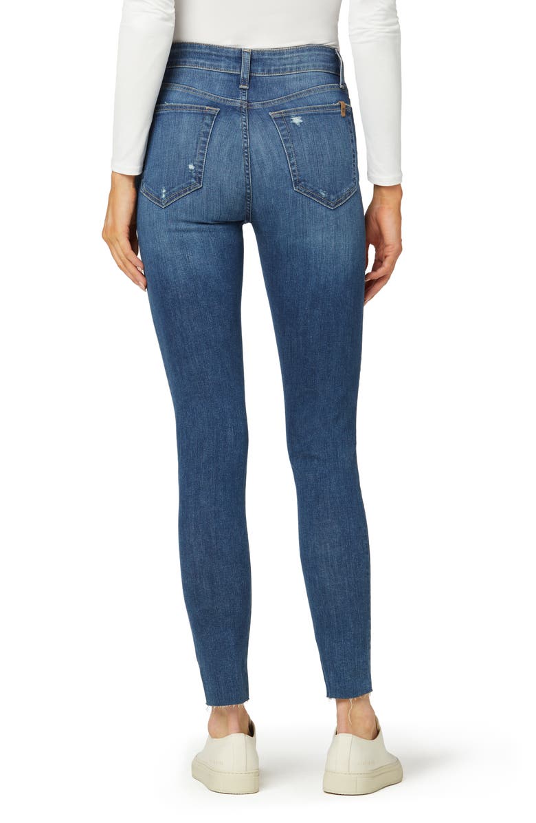 MID RISE SKINNY ANKLE DESTR W/ CUT