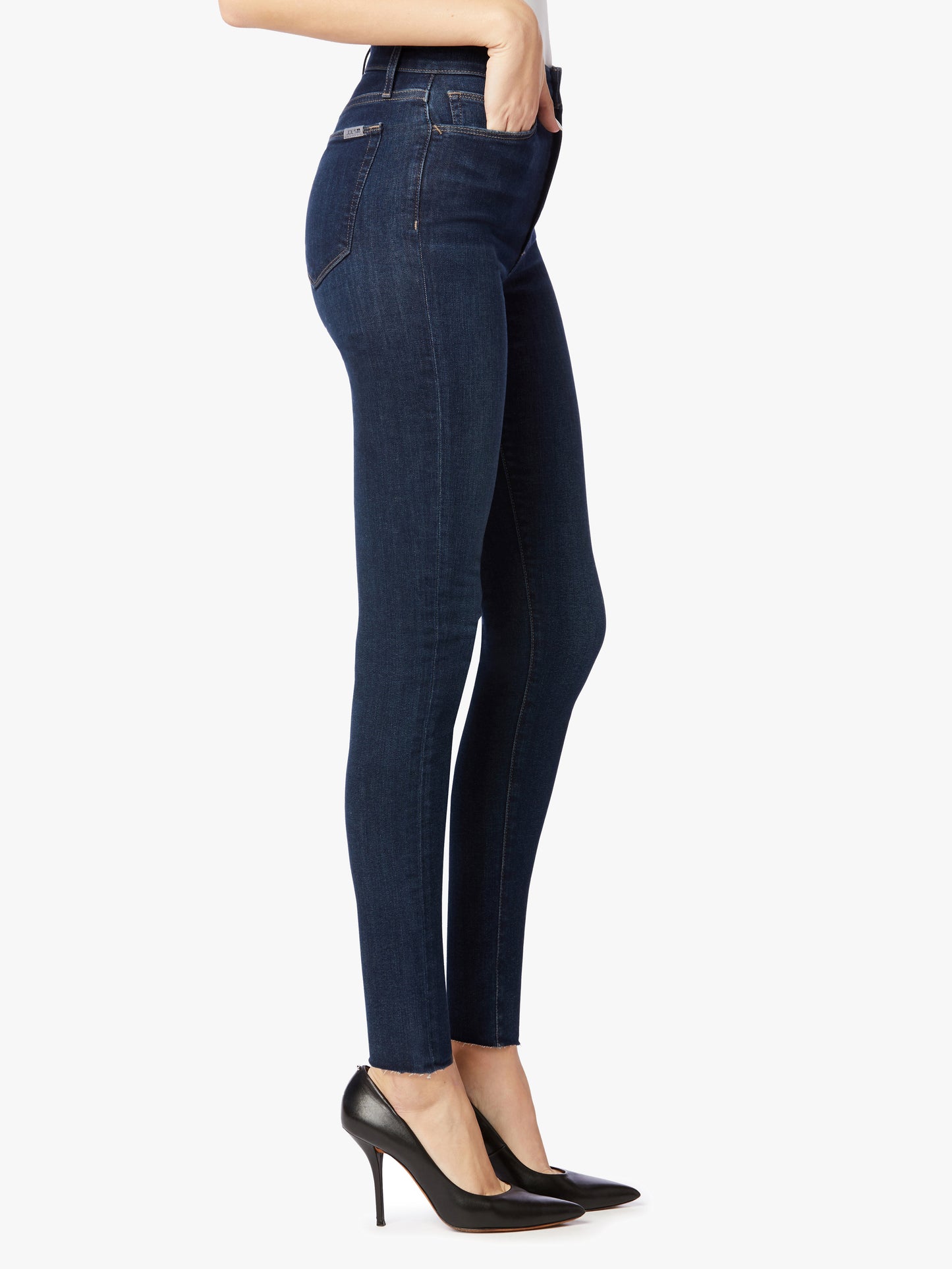 HIGH RISE SKINNY ANKLE W/ CUT