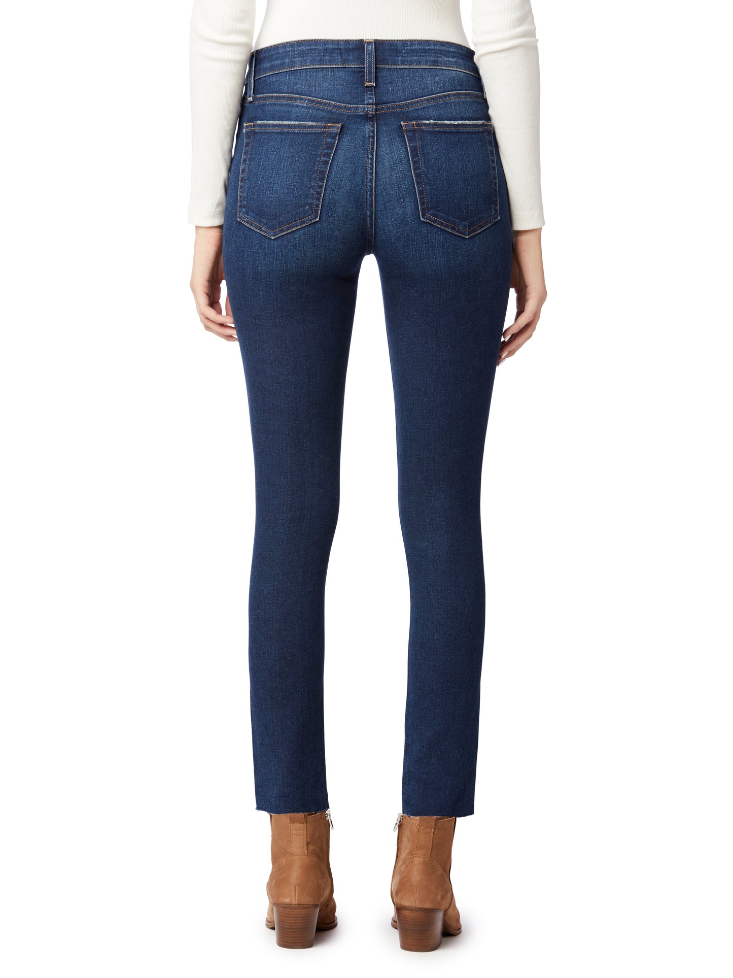HIGH RISE STRAIGHT ANKLE W/ CUT
