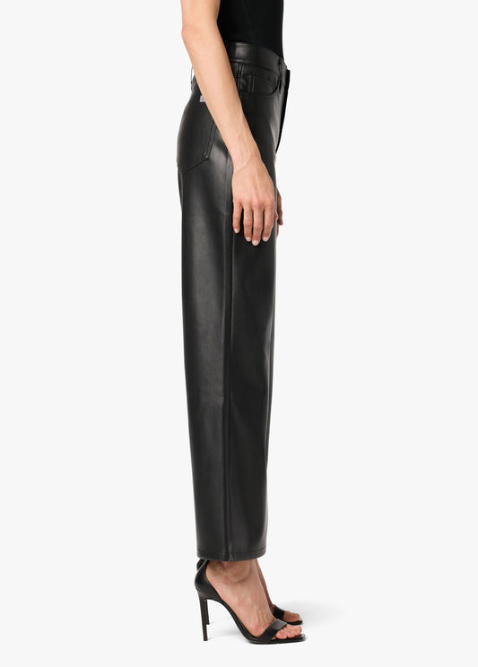 VEGAN LEATHER WIDE LEG ANKLE