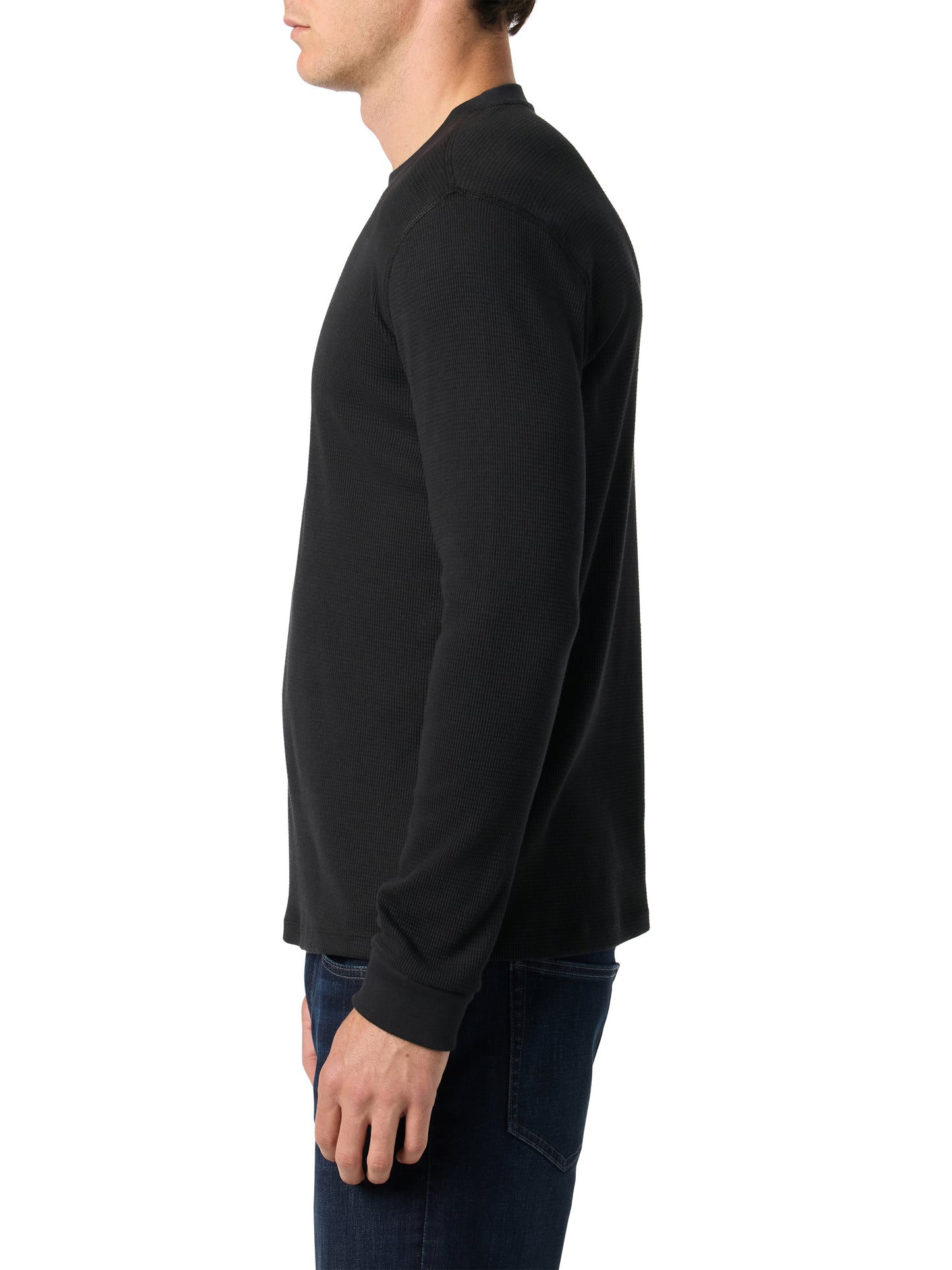 L/S WAFFLE CREWNECK