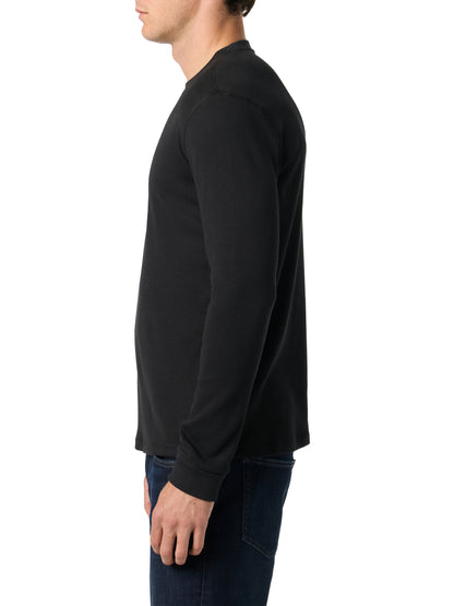 L/S WAFFLE CREWNECK