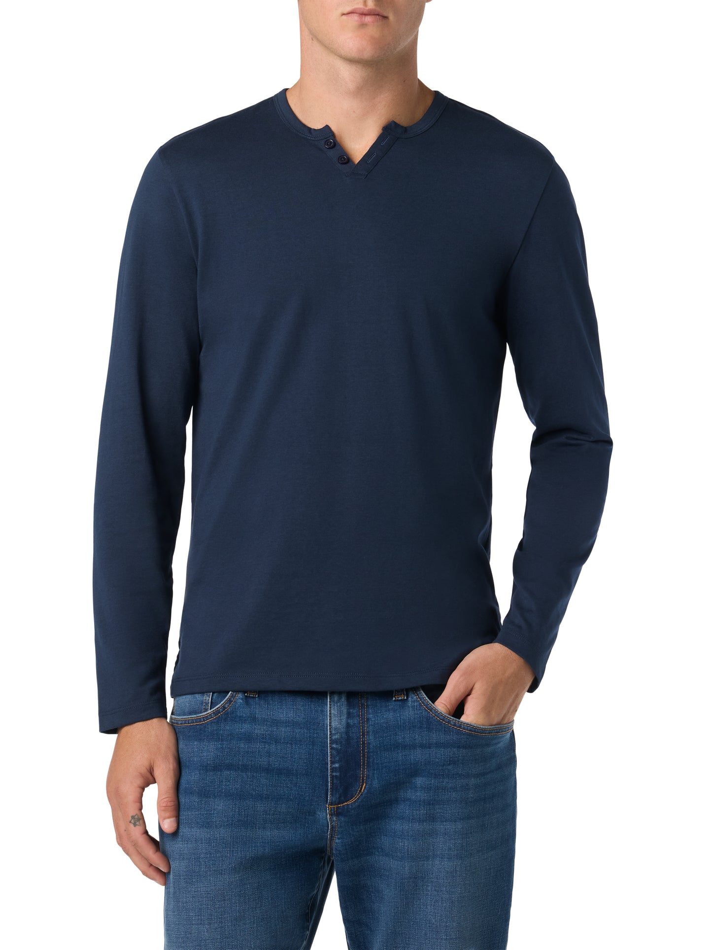 L/S HENLEY TEE