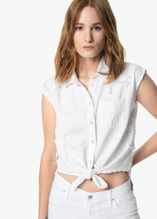 vivian tie front shirt