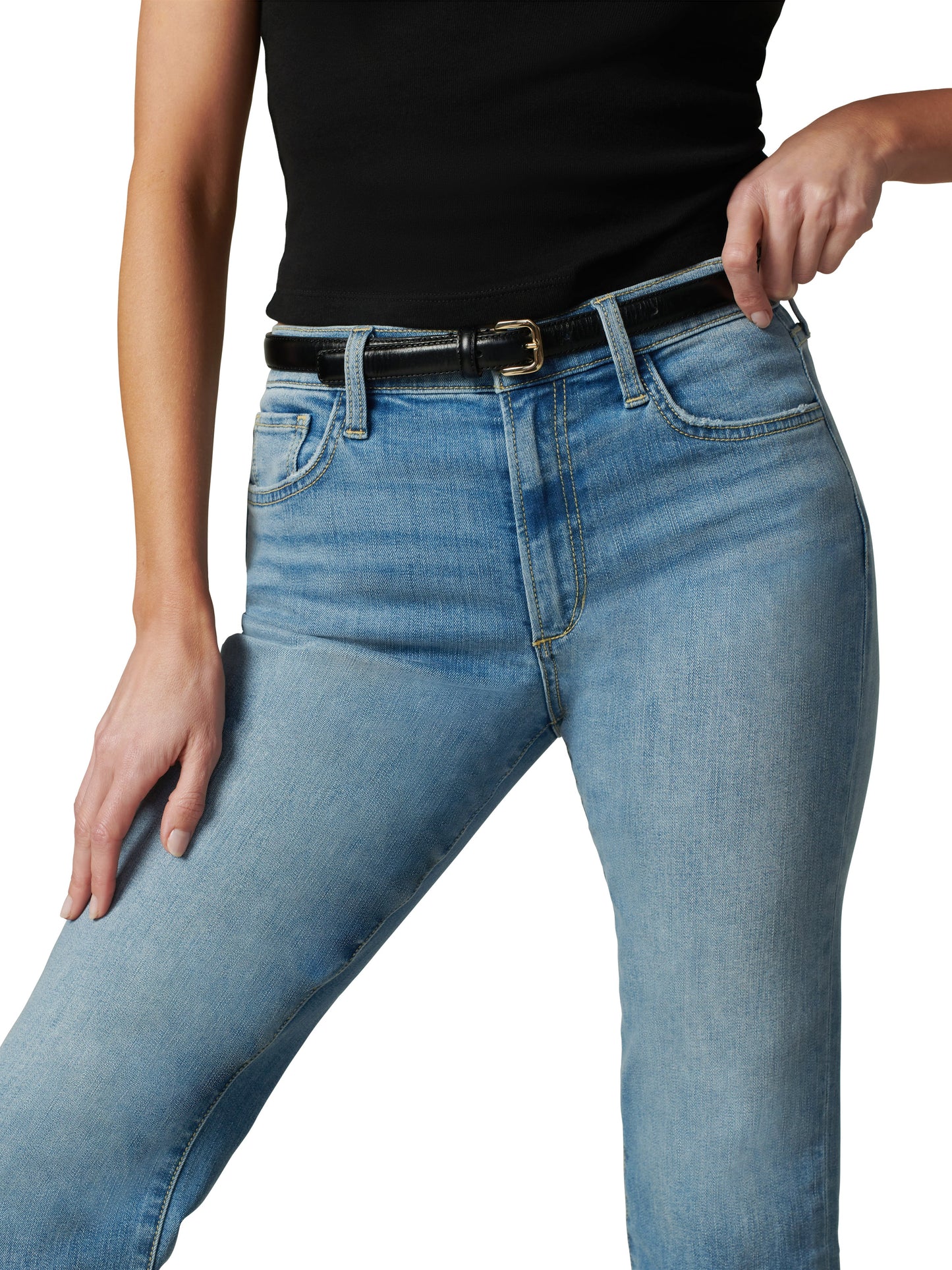 THE CALLIE CROPPED BOOTCUT W RAZOR HEM