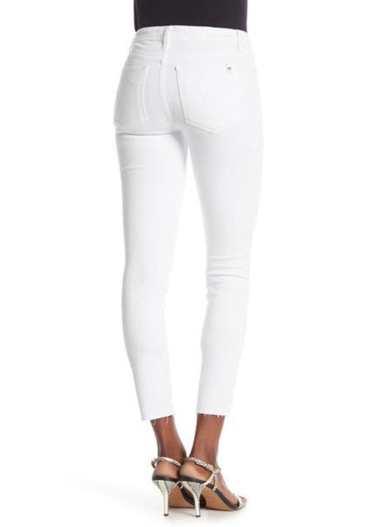 WHITE HIGH RISE SKINNY ANKLE CUT HEM - JOE´S JEANS