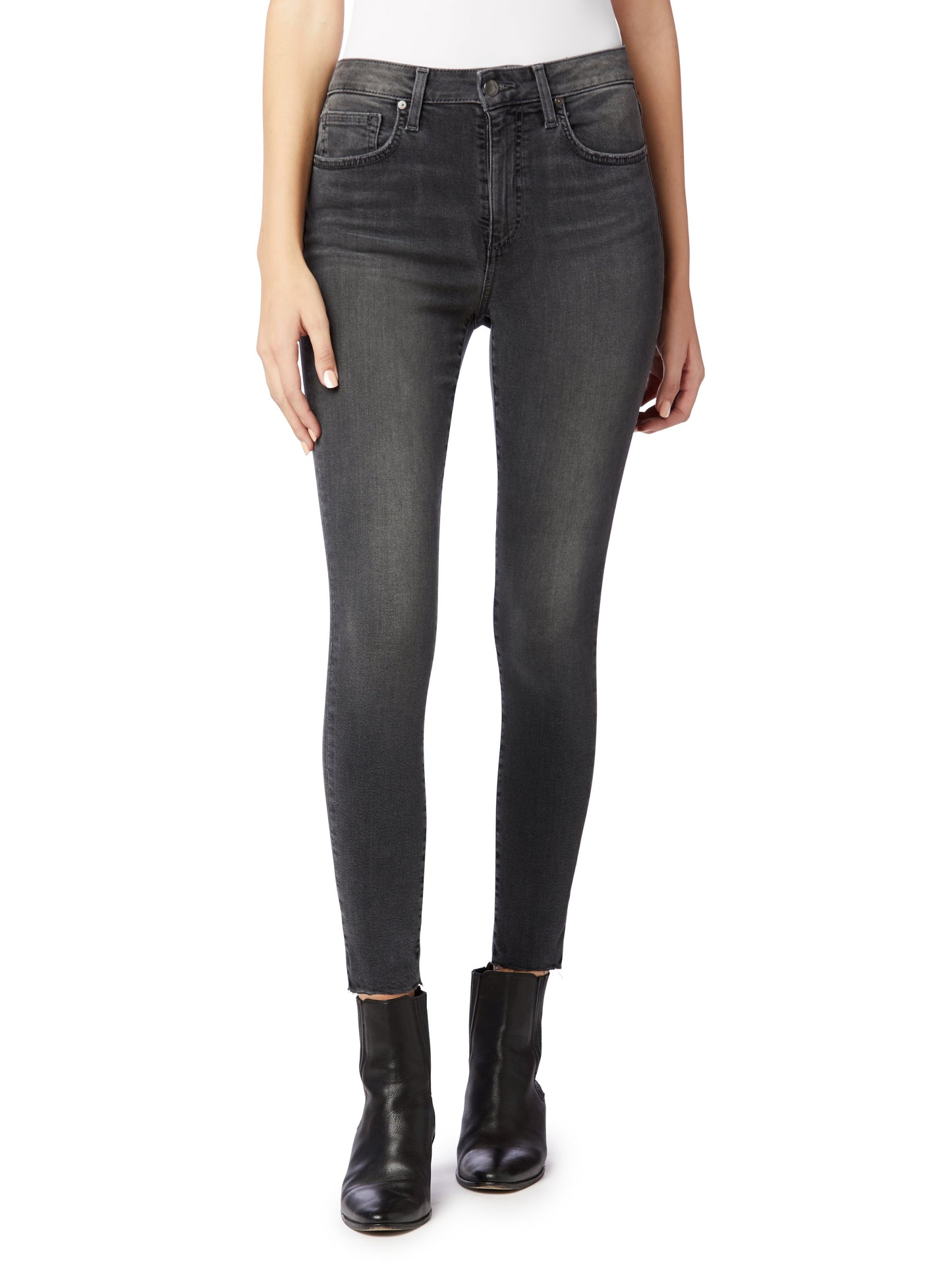 HIGH RISE CURVY SKINNY ANKLE W/ CUT