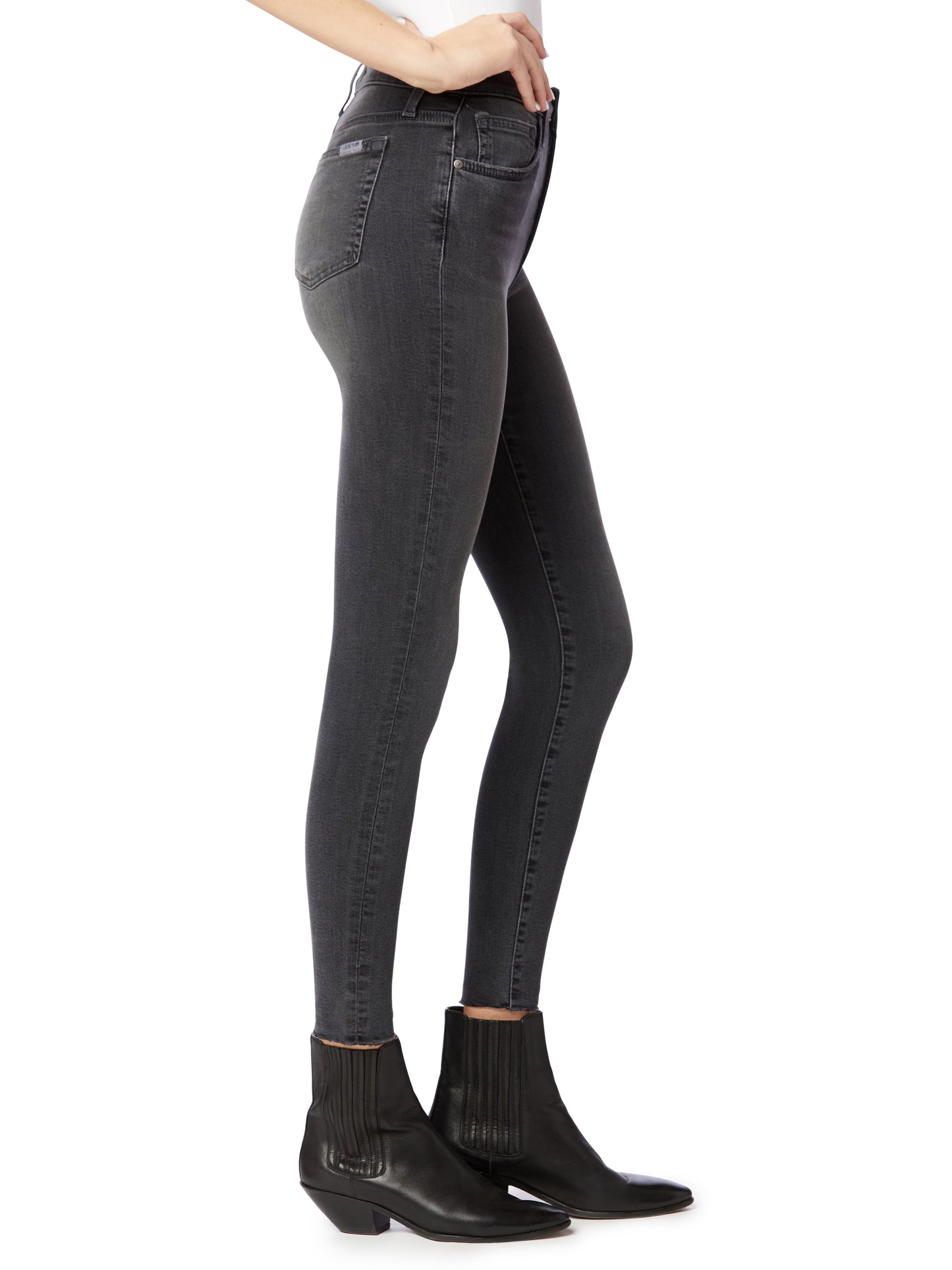 HIGH RISE CURVY SKINNY ANKLE W/ CUT