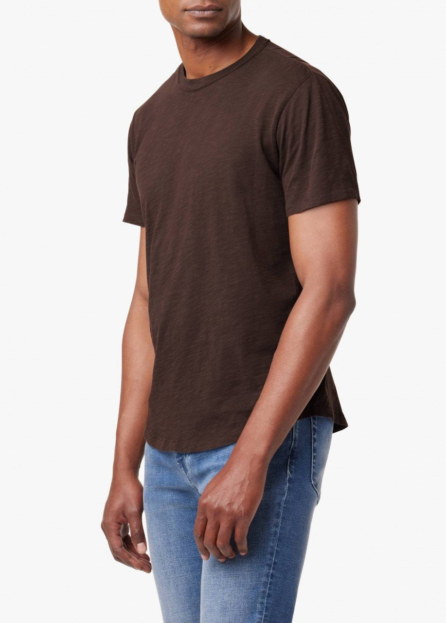 ESSENTIAL CURVED HEM SLUB TEE