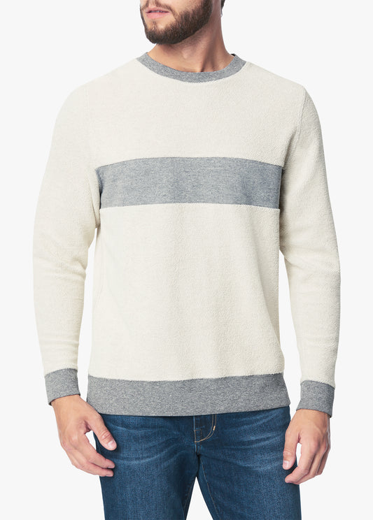 INSIDE OUT HEATHER CREW NECK SWEATER