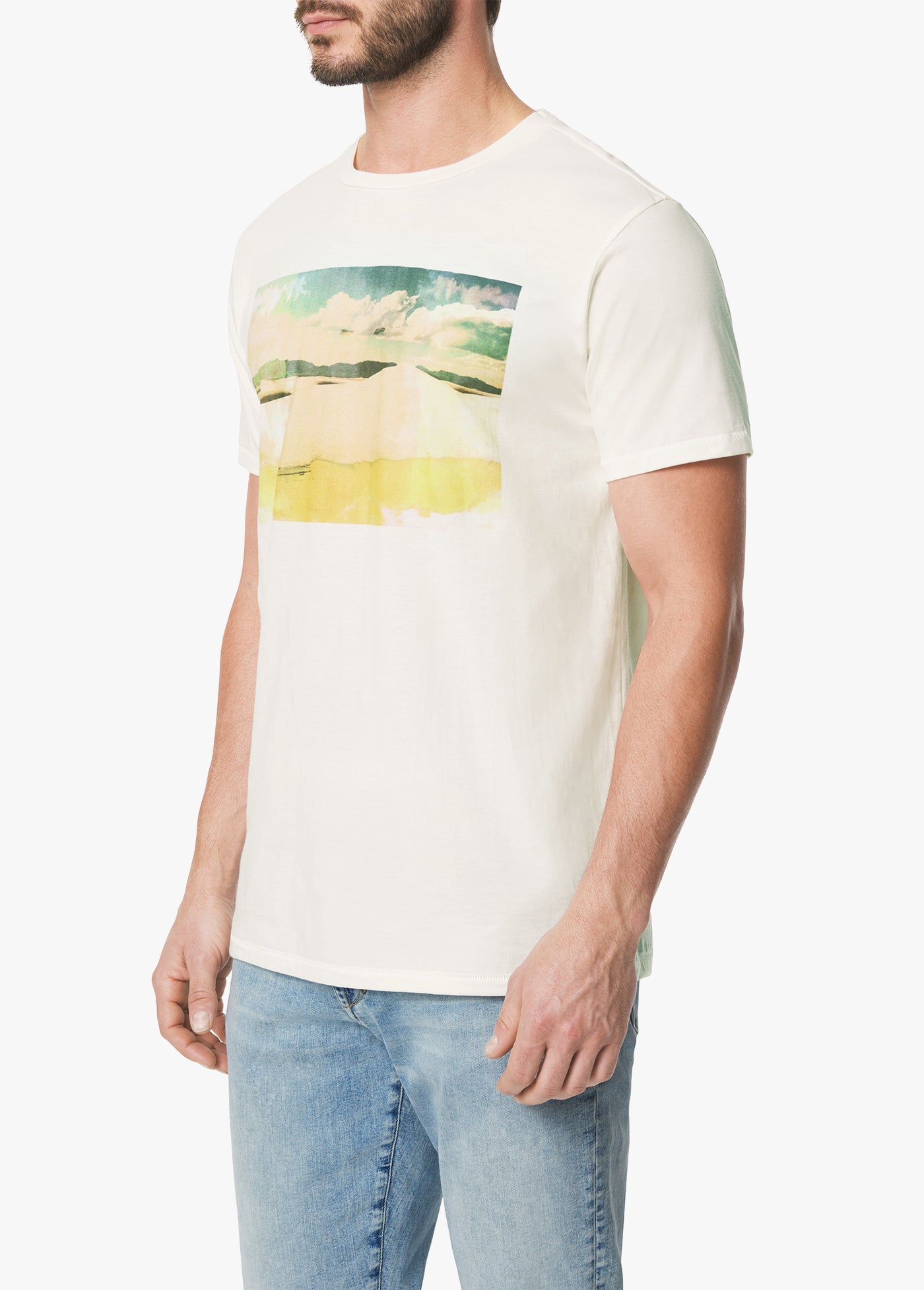 ABSTRACT SUNSET S/S CREW NECK T-SHIRT