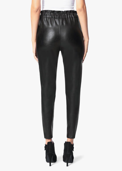 THE FAUX LEATHER PAPERBAG PANT