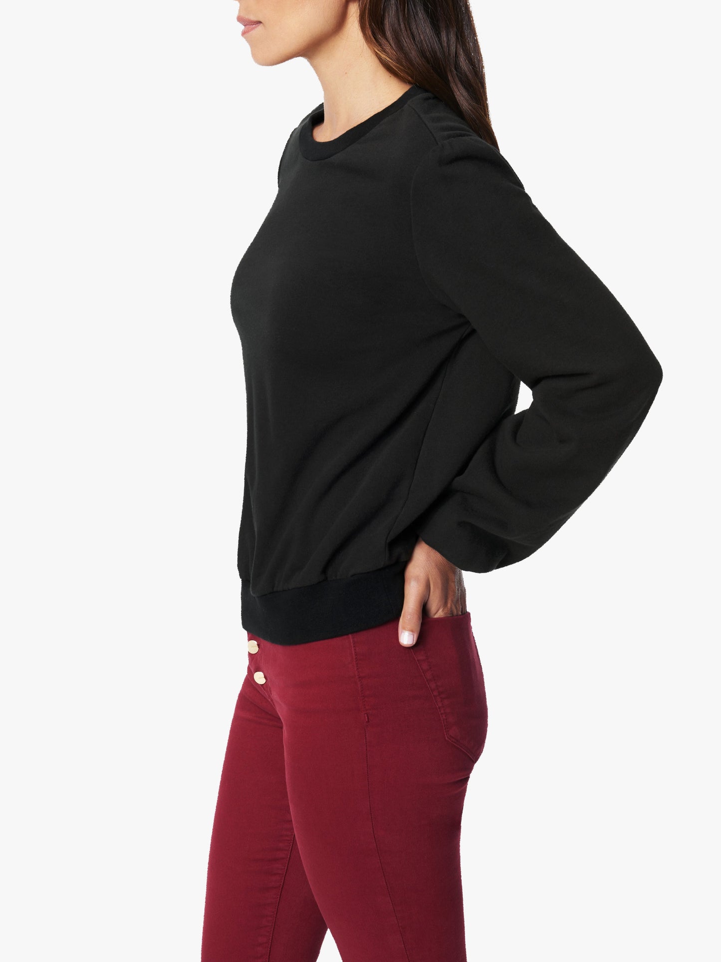 THE LONG BOUFFANT SLEEVE SWEATSHIRT