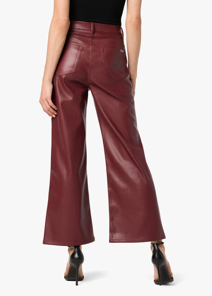 VEGAN LEATHER WIDE LEG ANKLE