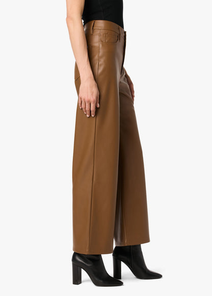 VEGAN LEATHER WIDE LEG ANKLE