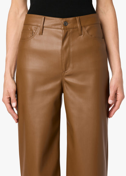 VEGAN LEATHER WIDE LEG ANKLE