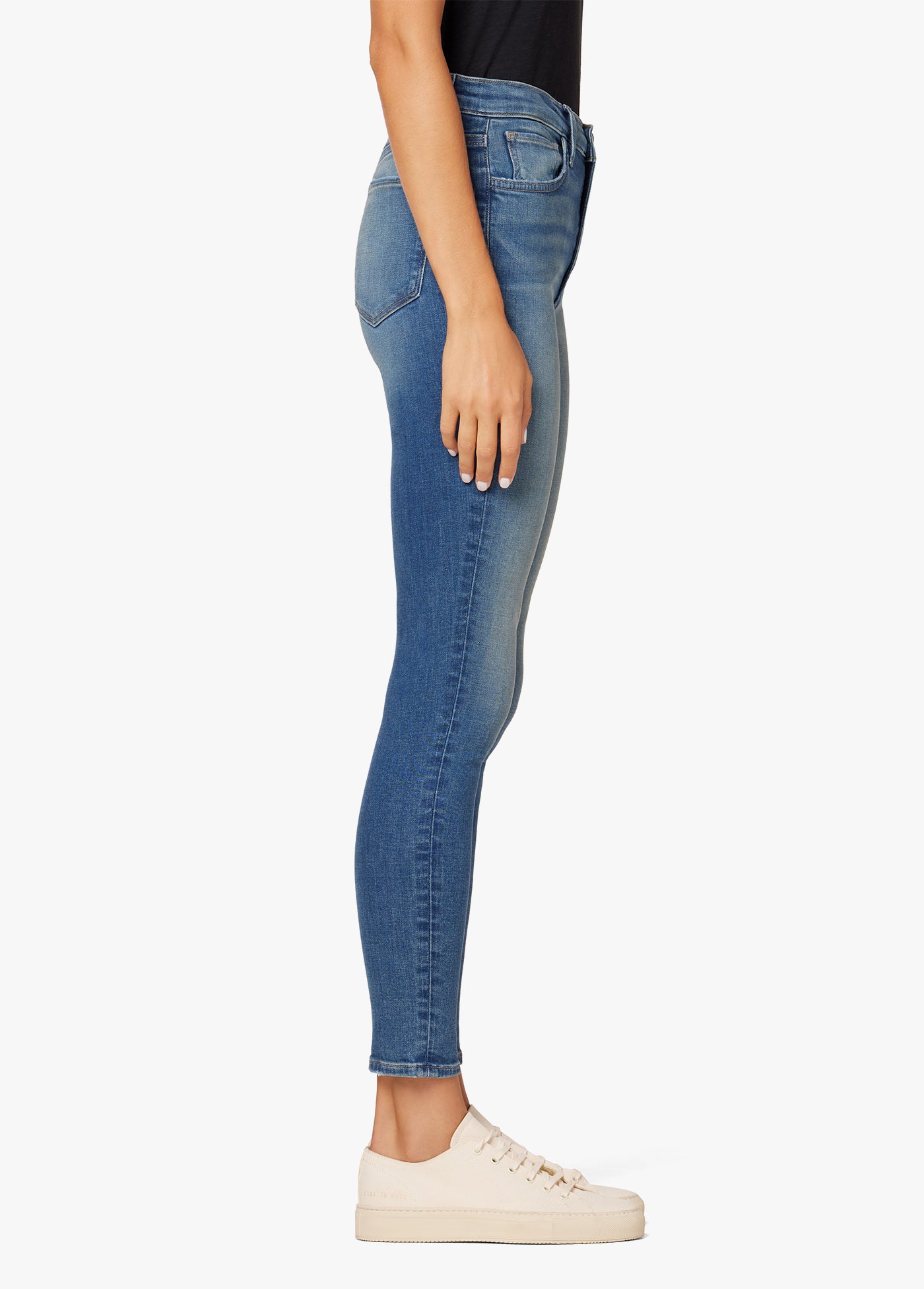 HIGH RISE SKINNY ANKLE W/ EXP BUTTON