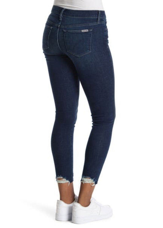 MID RISE SKINNY ANKLE W/ DESTRUCTED F&B