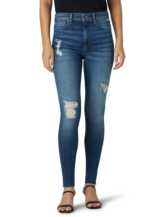 HIGH RISE SKINNY ANKLE W/ CUT