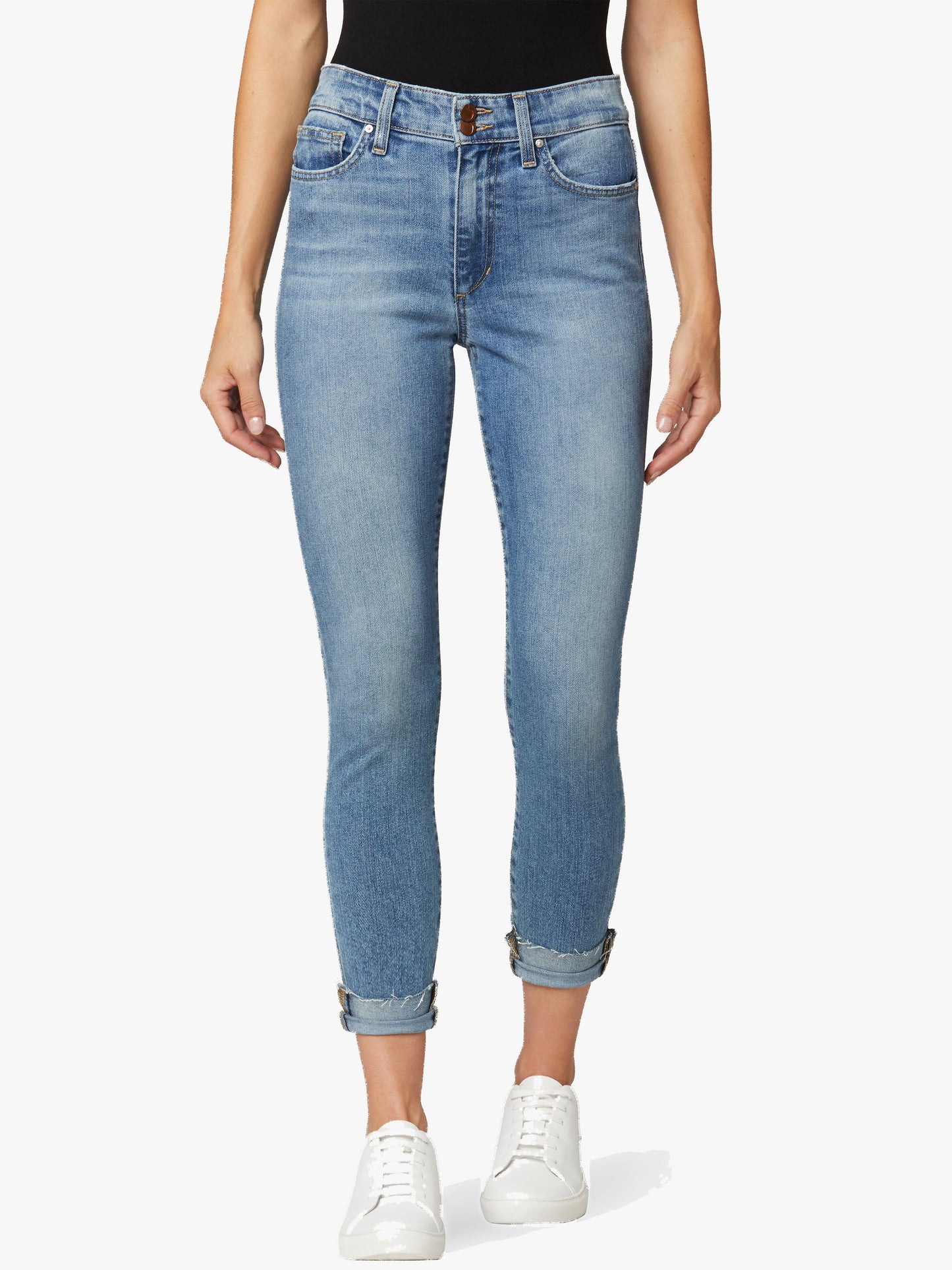 HIGH RISE SKINNY ANKLE W/ CUT H