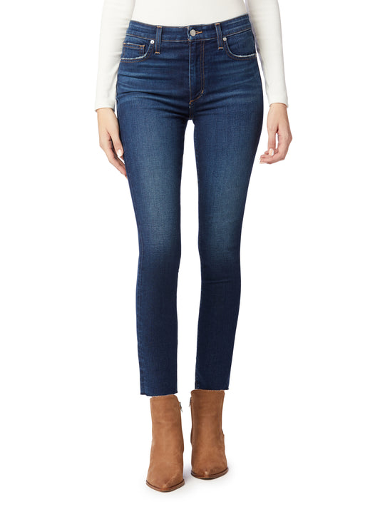 HIGH RISE STRAIGHT ANKLE W/ CUT