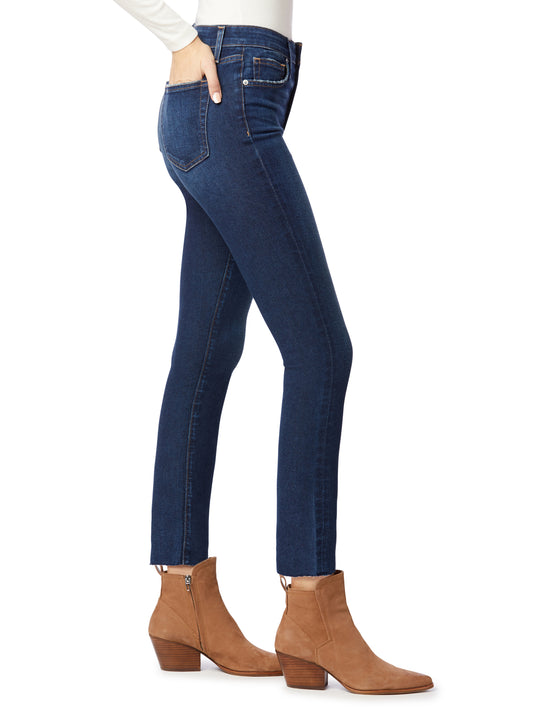 HIGH RISE STRAIGHT ANKLE W/ CUT