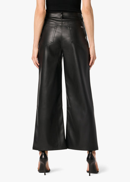 VEGAN LEATHER WIDE LEG ANKLE